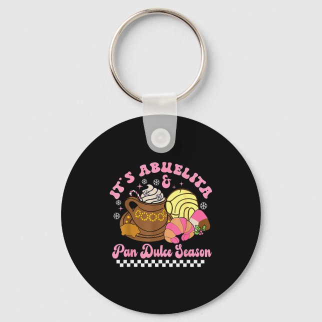 It's Abuelita &amp; Pan Dulce Season Hot Chocolate Keychain (Front)