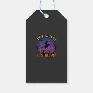 Its Alive Halloween Witch Pumpkin Black Cat Tombst Gift Tags