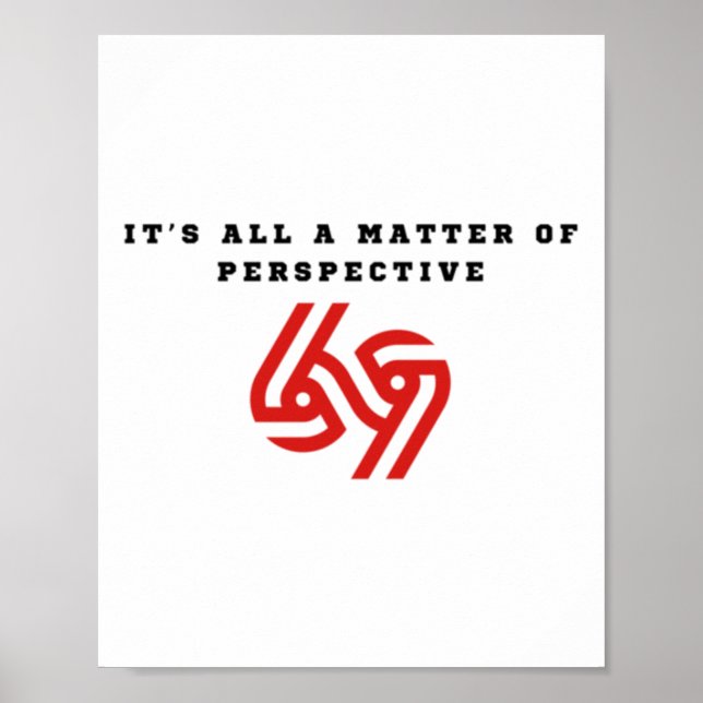 It's All A Of Perspective Sticker  Poster (Front)