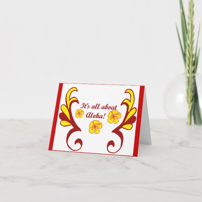 It's all about Aloha! Card (Front)