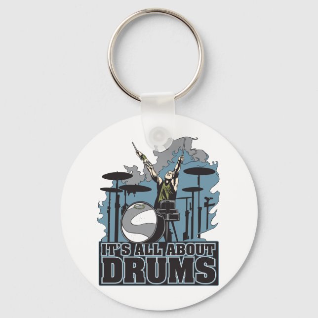 It's All About Drums Keychain (Front)