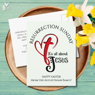 IT'S ALL ABOUT JESUS Christian Easter  Holiday Postcard