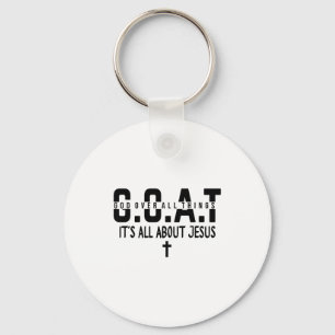 It's All About Jesus Make Heaven Crowded God Over Keychain