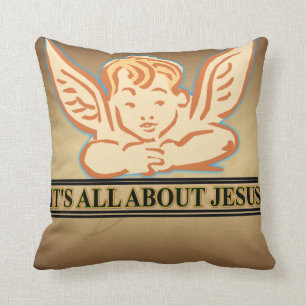 ITS ALL ABOUT JESUS THROW PILLOW