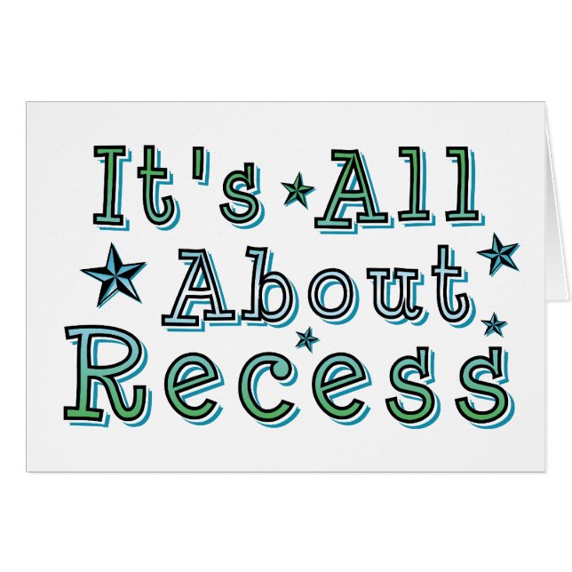It's All About Recess (Front Horizontal)