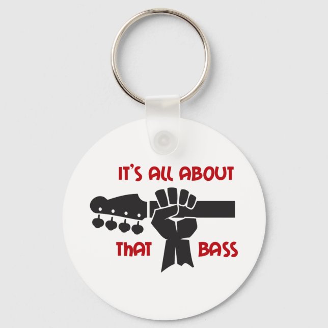 It's All About That Bass Keychain (Front)