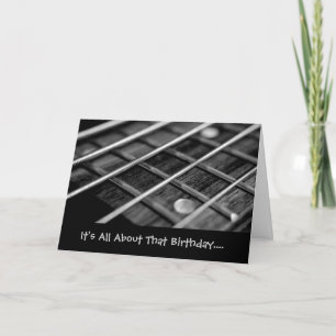 It's all about that birthday...I mean... bass card