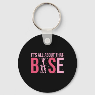 Its All About That Se Cheer Funny Cheerleader Chee Keychain