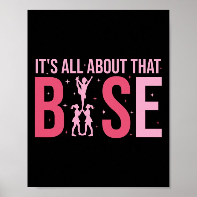 Its All About That Se Cheer Funny Cheerleader Chee Poster (Front)