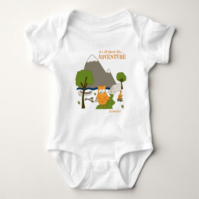 It's All About the Adventure Baby Bodysuit (Front)