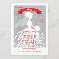 It's All About The Dress Invitation