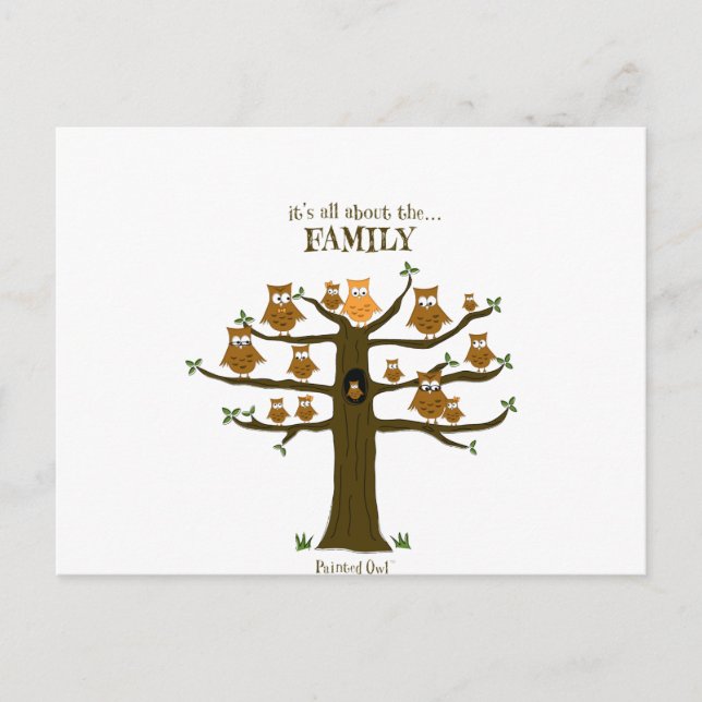 It's All About the Family Postcard (Front)
