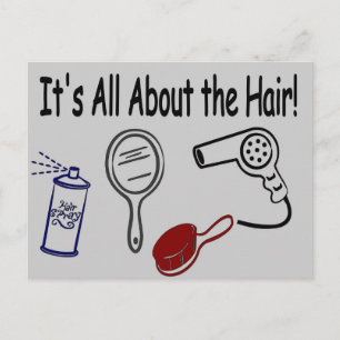 It's All About the Hair! Postcard
