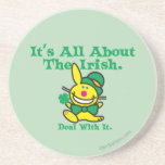 It's All About The Irish Coaster<br><div class="desc">It's Happy Bunny</div>