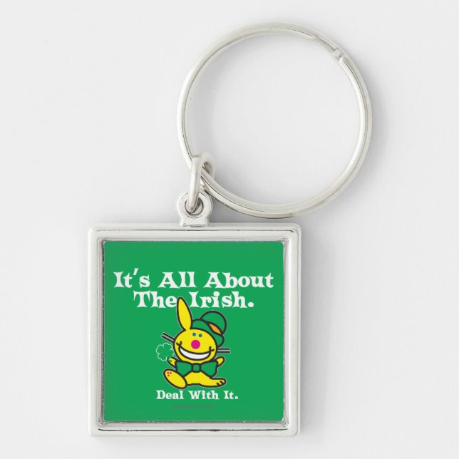 It's All About The Irish (green) Keychain (Front)
