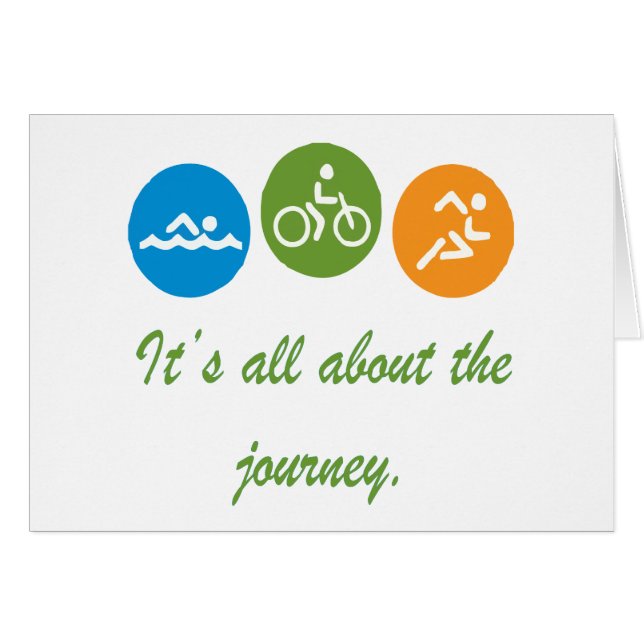 It's all about the journey - Triathlon (Front Horizontal)