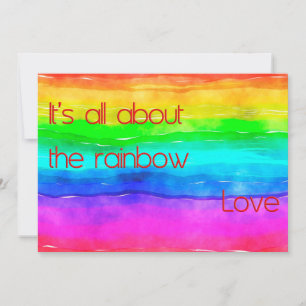 It's All About The Rainbow Love 03 Invitation