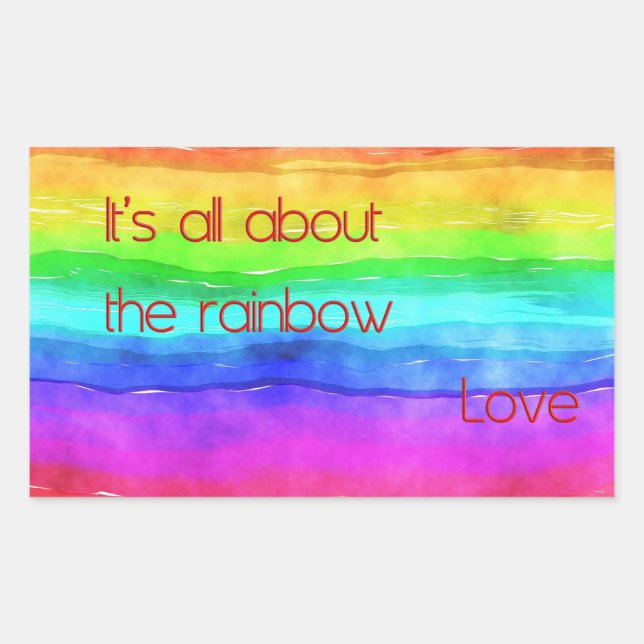It's All About The Rainbow Love 03 Sticker (Front)