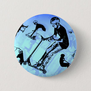 It's All About The Scooter! - Scooter Tricks 2 Inch Round Button