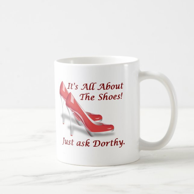 It's all about the shoes coffee mug (Right)