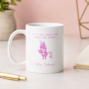 It's All About The Verbs and Nouns Grammar Coffee Mug