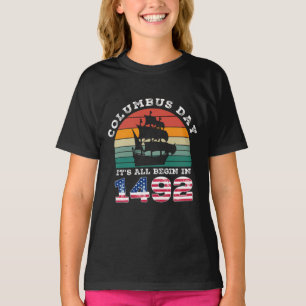 ITS ALL BEGIN IN 1942 Columbus Day T-Shirt