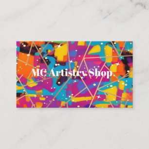 It's All Connected Abstract Business Card