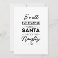 It's all fun & games until santa checks the naught