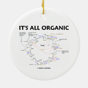 It's All Organic (Krebs Cycle Humour) Ceramic Ornament