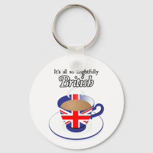 It's All So Frightfully British Keychain