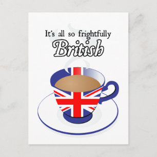 It's All So Frightfully British Postcard