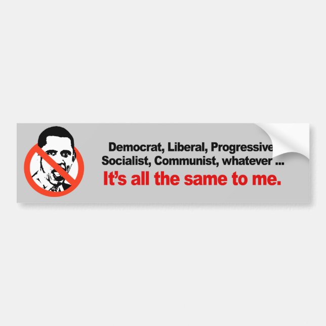 ITS ALL THE SAME TO ME BUMPER STICKER (Front)