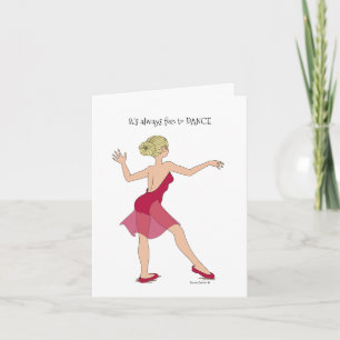 It's always fun to Dance Note Card