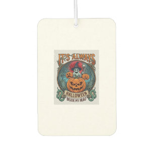 Its Always Halloween Inside Head Pumpkin Ghost Sna Air Freshener