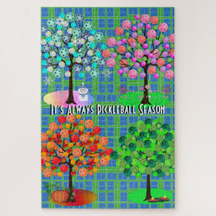 It's Always Pickleball Season - Four Seasons Tree Jigsaw Puzzle