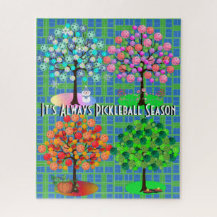 It's Always Pickleball Season - Four Seasons Tree  Jigsaw Puzzle