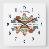 It's Always Time for Cupcakes Funny Saying