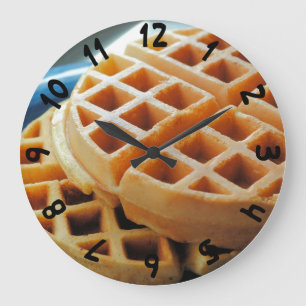 It's Always Time For Waffles   Large Clock