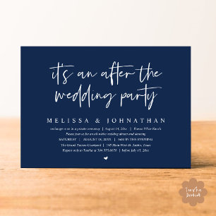 It's an after the wedding party, Romantic Dinner Invitation