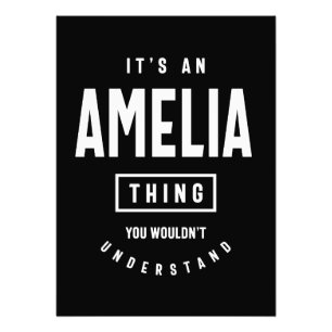 It's an Amelia Thing: Personalized First Name Gift Photo Print