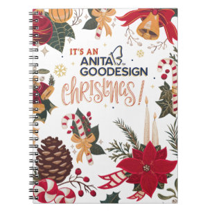 It's an Anita Goodesign Christmas Notebook! Notebook