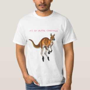 It's An Aussie Christmas with a Red Kangaroo T-Shirt