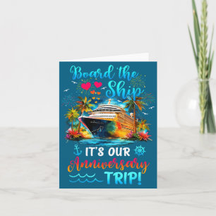 It's Anniversary Trip Couples Matching Design Card