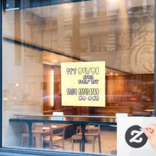 It's April Fools' Day Window Cling