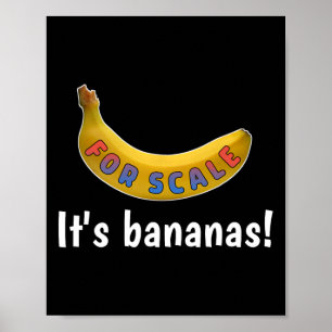 It's Banana (for Scale) Starship Funny Tee Men Wom Poster