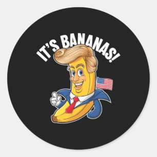 It's Bananas (for Scale) Starship Funny Meme Humou Classic Round Sticker