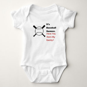 it's baseball season, have you seen my daddy? baby bodysuit