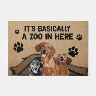 It's Basically A Zoo In Here Doormat