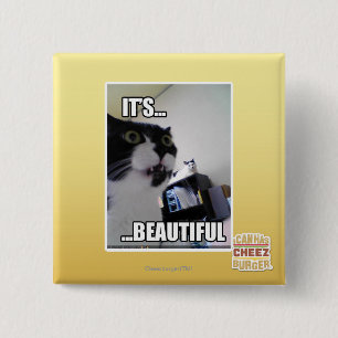 It's Beautiful 2 Inch Square Button