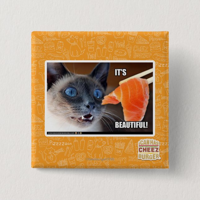 It's Beautiful! 2 Inch Square Button (Front)